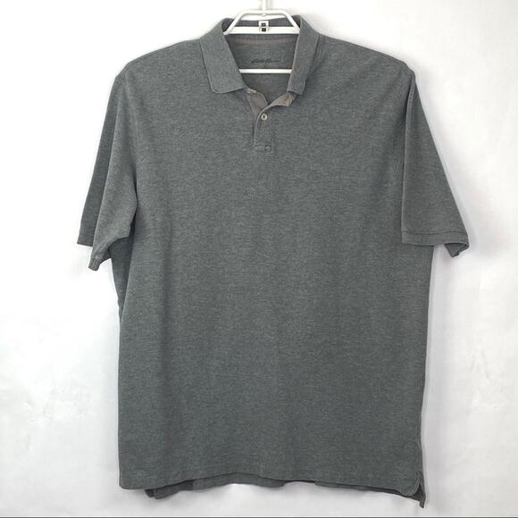 Eddie Bauer Polo Gray Mens XLT - Picture 1 of 3